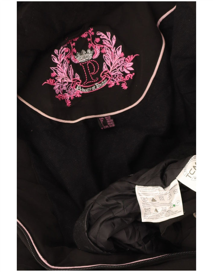 TCM Womens Hooded Windbreaker Jacket UK 10/12 Medium Black Polyester