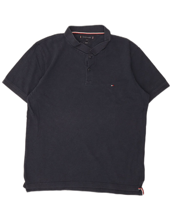 Męska koszulka polo slim fit TOMMY HILFIGER 2XL, granatowa, bawełniana