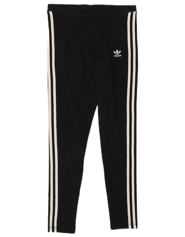 Legginsy Damskie Adidas UK 10 Małe Czarne Bawełniane