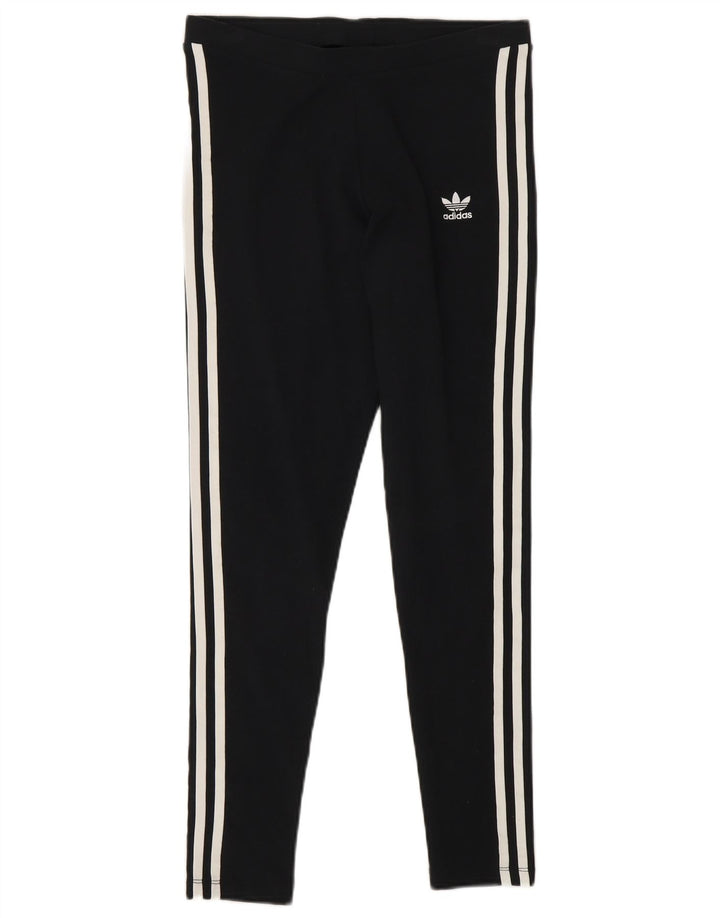 Legginsy Damskie Adidas UK 10 Małe Czarne Bawełniane