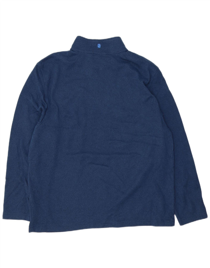 IZOD Męski sweter z zamkiem błyskawicznym, 2XL, granatowy, nakrapiany poliester