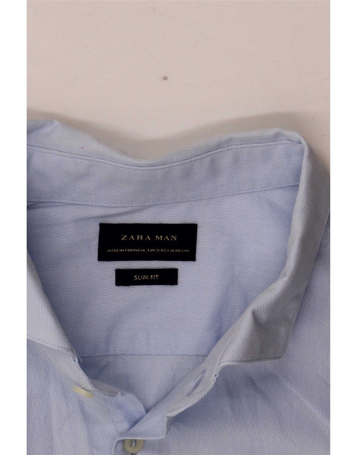 Koszula męska Zara Slim Fit XL niebieska