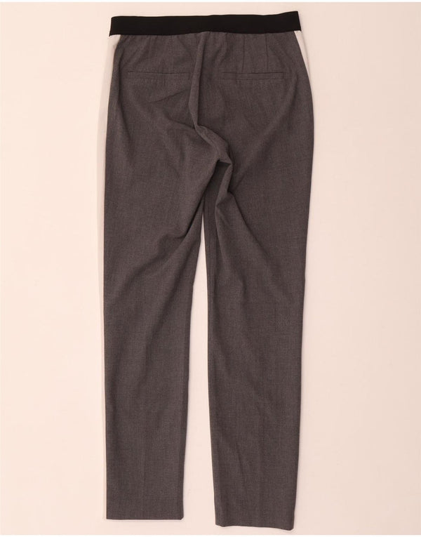 Damskie spodnie chino Zara, małe, W26 L28, szary, kolorowy poliester