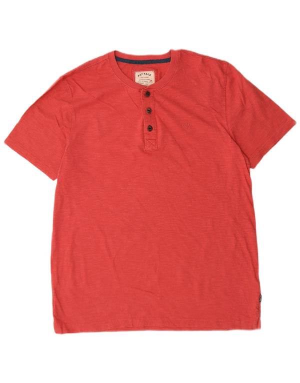Fat Face Mens T-Shirt Top Large Red Flecked Cotton