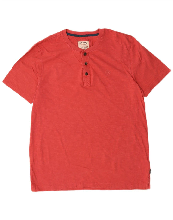 T-shirt męski Fat Face, duży, bawełniany w czerwone plamki
