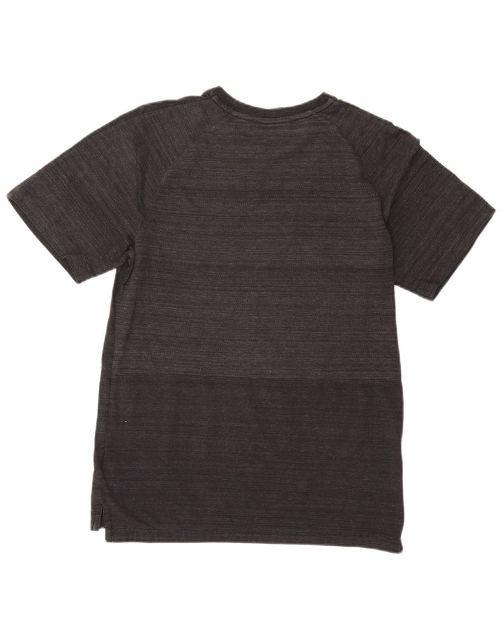 T-shirt męski Nike, mały, szary, bawełniany w prążki
