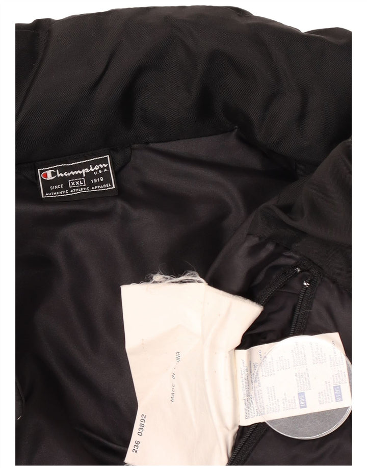 Męska ocieplana kurtka Champion UK 44 2XL Czarny poliamid