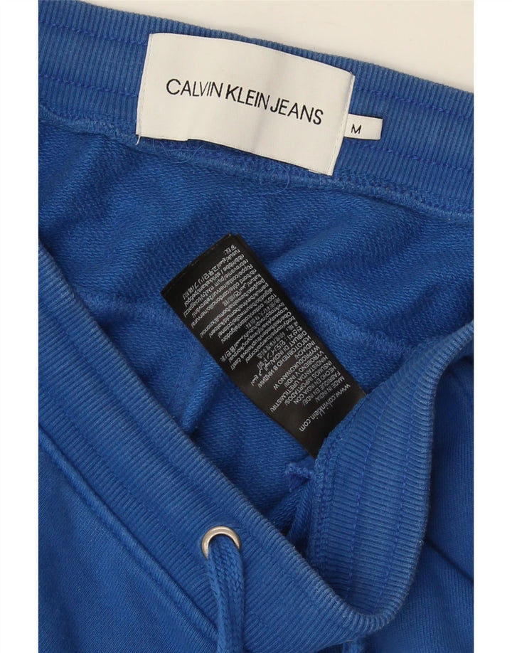 Męskie spodenki sportowe Calvin Klein, średnioniebieskie, bawełniane