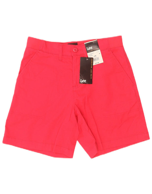 Damskie spodenki Chino Lee US 6 Medium W30 Czerwone bawełniane