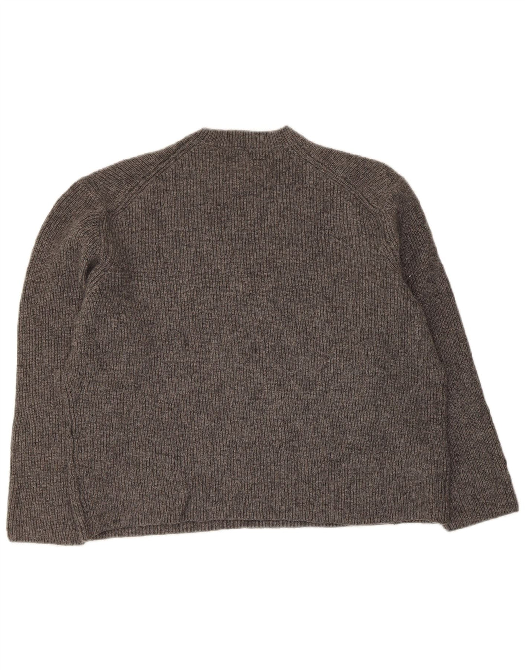 Damski sweter oversize All Saints z okrągłym dekoltem, UK 14, średni szary wełniany