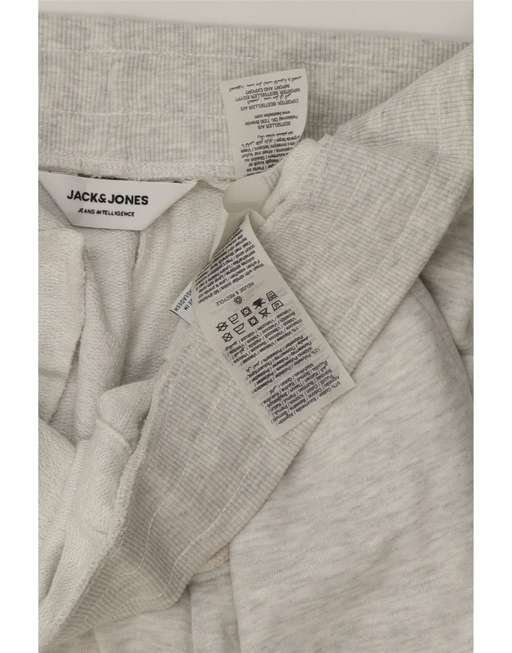 Męskie spodenki sportowe Jack & Jones, duże, szare, bawełniane w plamki