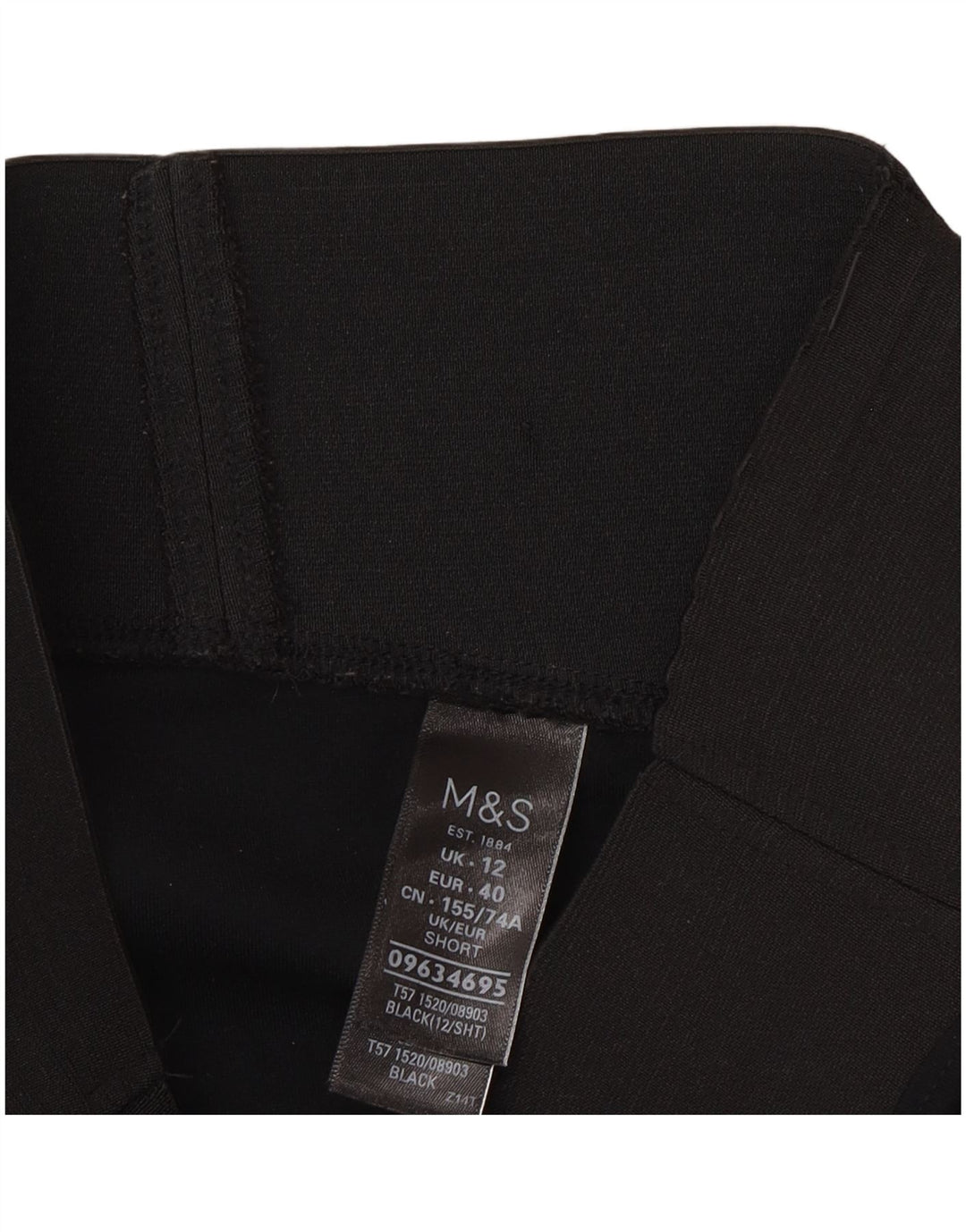 Damskie legginsy Marks & Spencer UK 12, średnia czarna wiskoza