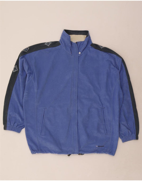 Damska bluza dresowa typu oversize Diadora UK 14, średnia niebieska