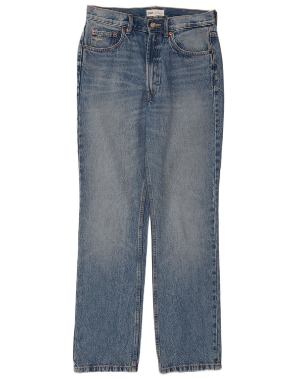 Damskie proste dżinsy Zara EU 38 Small W28 L31 Niebieskie bawełniane