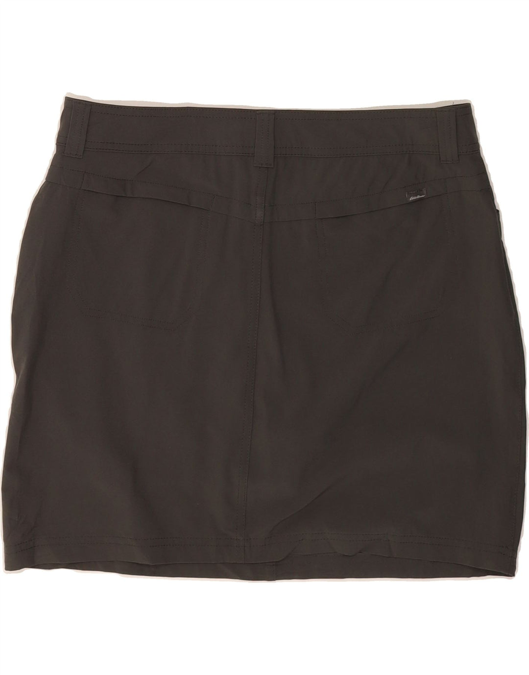 EDDIE BAUER Womens Mini Skirt US 10 Large W34  Grey Polyester Vintage Eddie Bauer and Second-Hand Eddie Bauer from Messina Hembry 