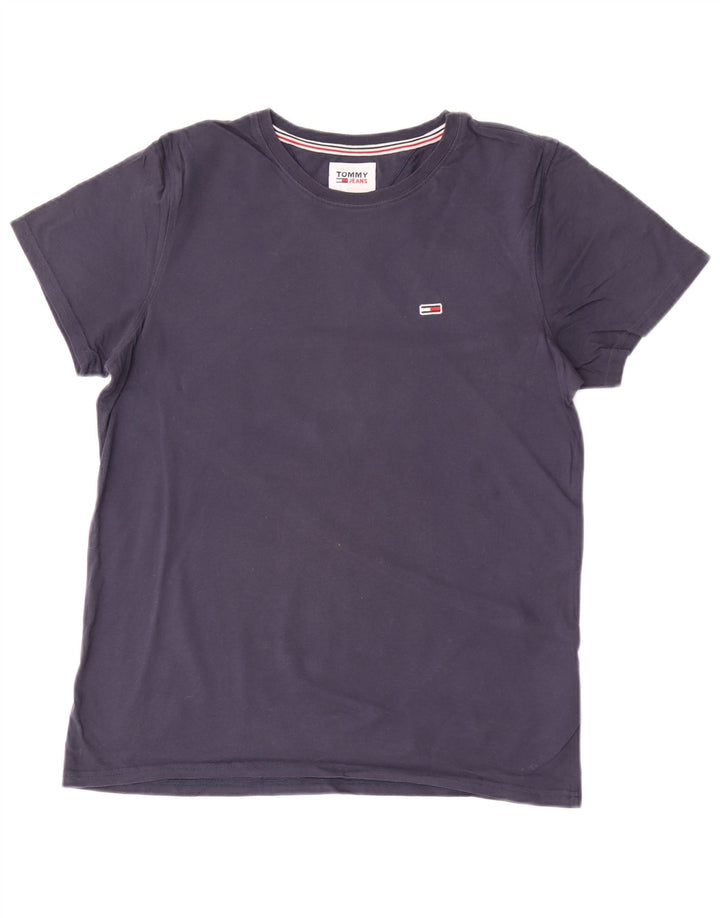 T-shirt męski Tommy Hilfiger Top, średni, granatowy, bawełniany