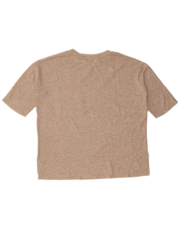 Damska koszulka oversize Zara Top UK 10 Small Beige