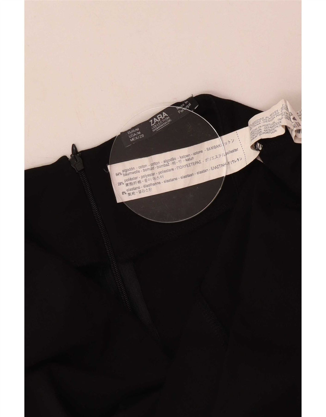 Spódnica damska Zara Maxi średnia W28 czarna bawełna