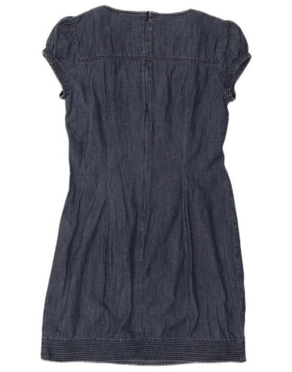 Oasis Womens Sheath Dress UK 12 Medium Navy Blue