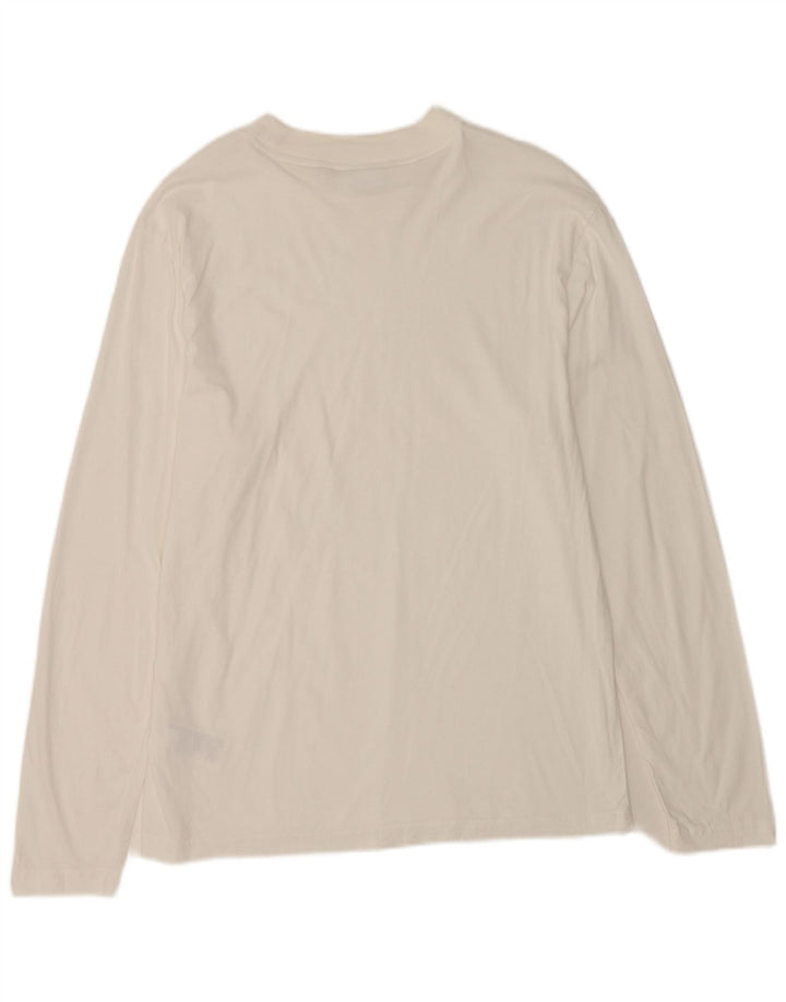 Męski top Calvin Klein z długim rękawem XL, biała bawełna