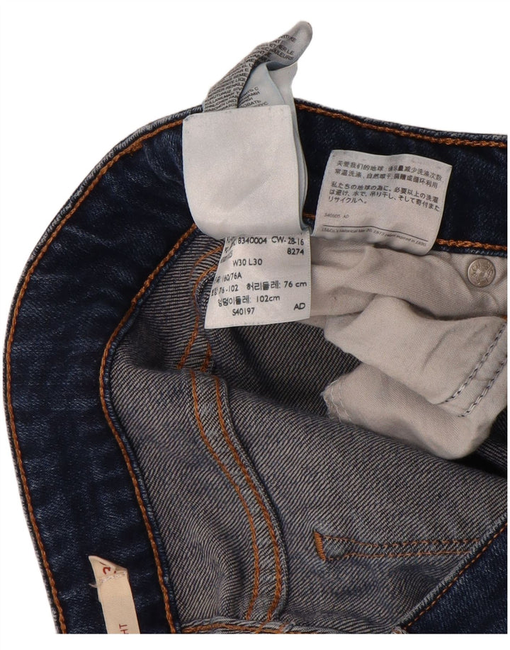 Damskie jeansy Levi's 714 Straight W30 L30 Niebieskie bawełniane
