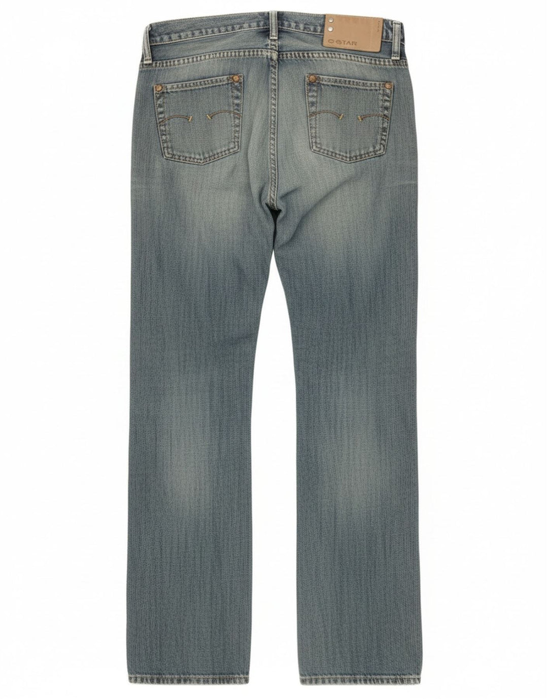 Damskie proste dżinsy G-Star W26 L32 Niebieskie bawełniane