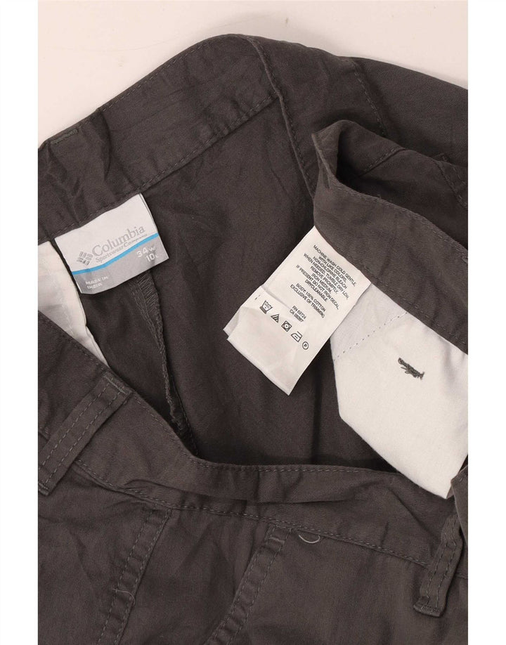 Męskie regularne spodenki chino Columbia W34, duże, szare, bawełniane