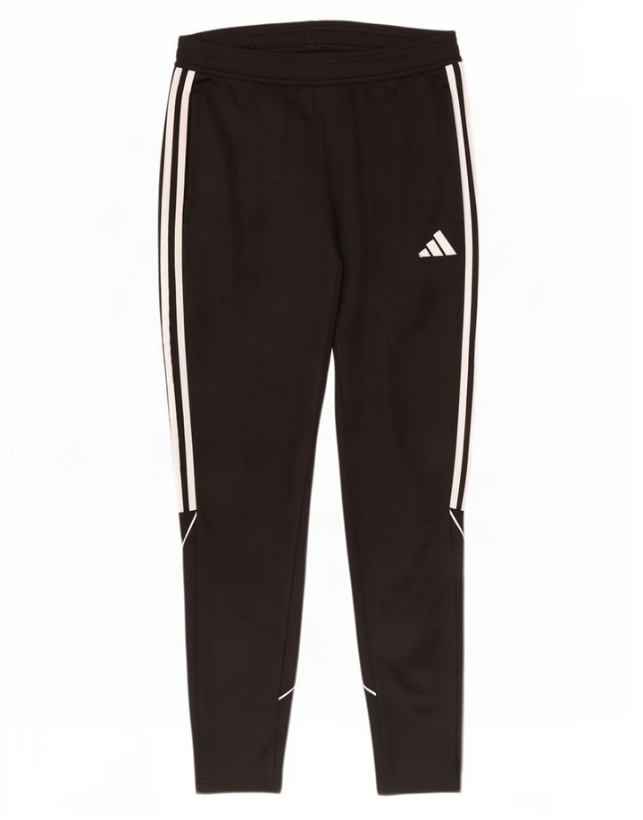 Męskie spodnie dresowe Adidas Aeroready, średni czarny poliester