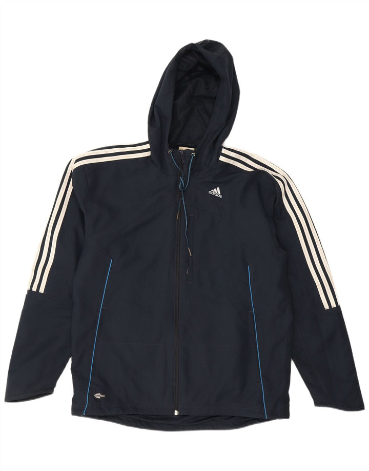 Męska kurtka przeciwdeszczowa Adidas Clima Proof UK 38/40 Średni granatowy poliester