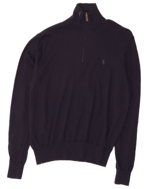 Sweter damski Polo Ralph Lauren z zamkiem błyskawicznym UK 18 XL granatowy