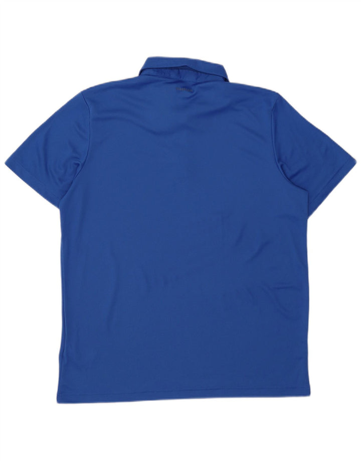 Męska koszulka polo Adidas Aeroready, duża, niebieska, z poliestru