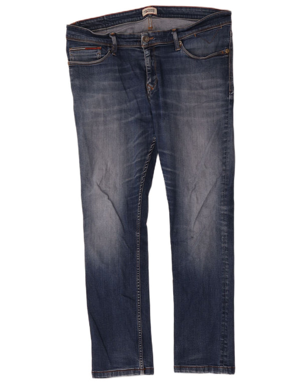 Męskie jeansy slim fit Tommy Hilfiger W38 L30 Niebieskie bawełniane