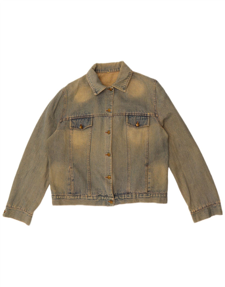 Damska kurtka dżinsowa Vintage UK 16, duża niebieska