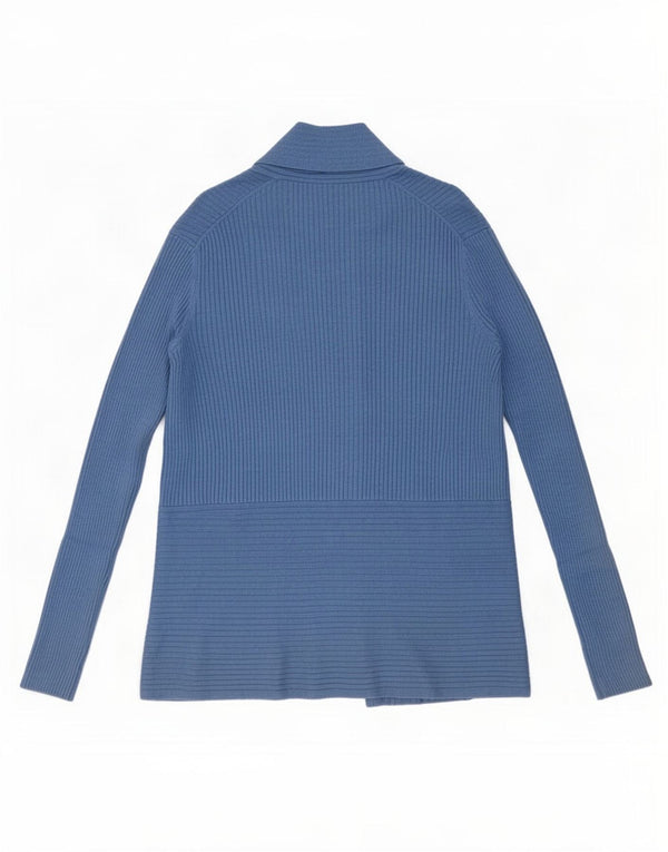 Sweter damski John Lewis Open Cardigan UK 12 Średni niebieski wiskoza