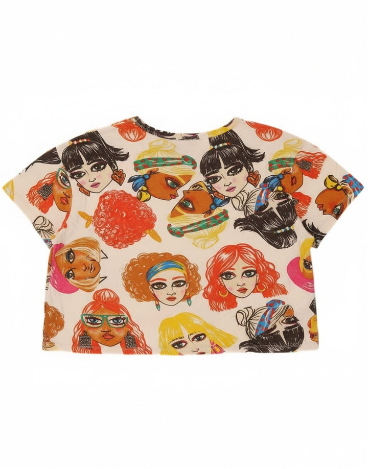 Damski T-shirt z krótkim rękawem Zara, UK 14, średni, wielokolorowy