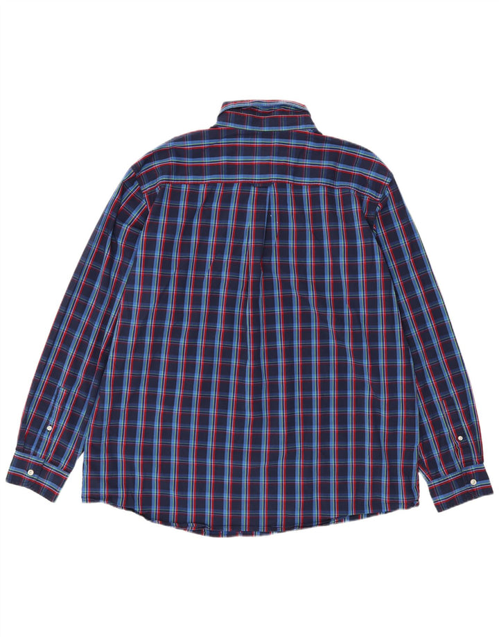 Koszula męska Chaps 2XL, bawełniana, granatowa w kratkę