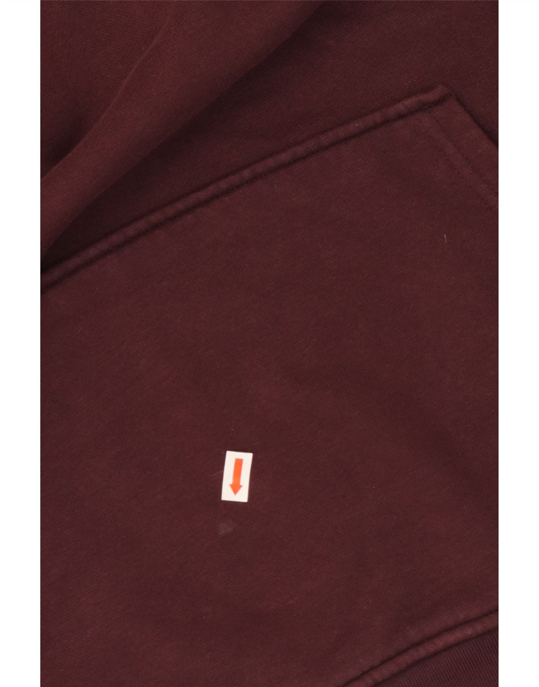 Damski sweter oversize z kapturem ADIDAS UK 10, mały, bordowy, bawełniany