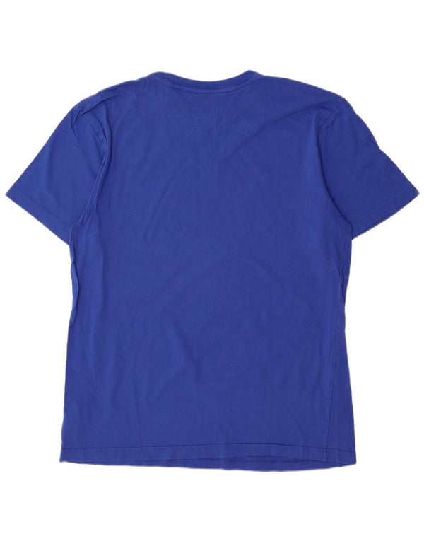 Adidas Męska koszulka z grafiką New York Knicks Top XL Niebieska bawełna