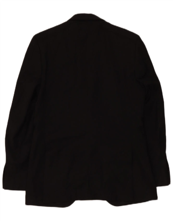 Marks & Spencer Męska marynarka zapinana na 2 guziki UK 38 Średnia czarna wełna