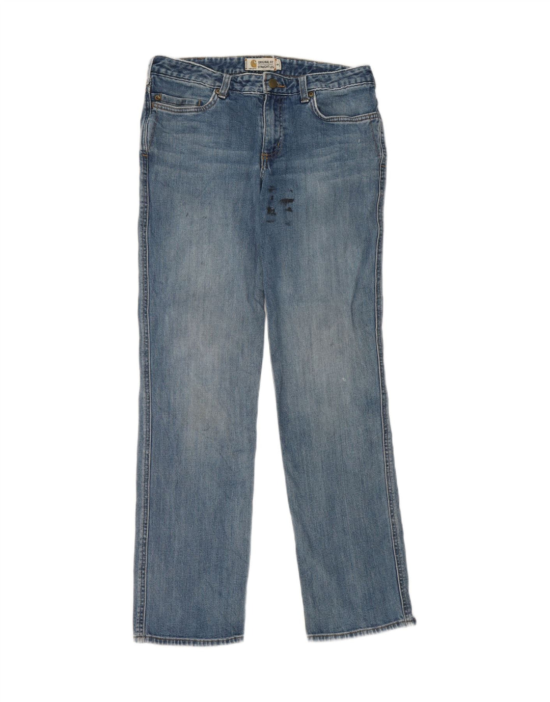 Damskie proste dżinsy Carhartt US 8 Medium W30 L31 Niebieskie bawełniane