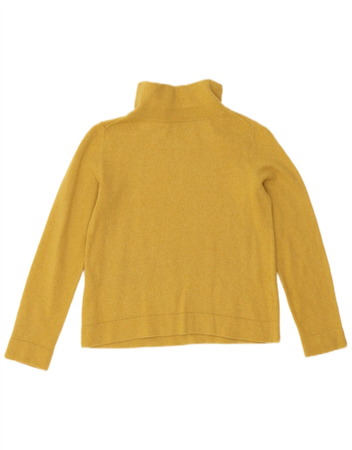 Damski sweter z golfem Hobbs, UK 12, średni żółty wełniany