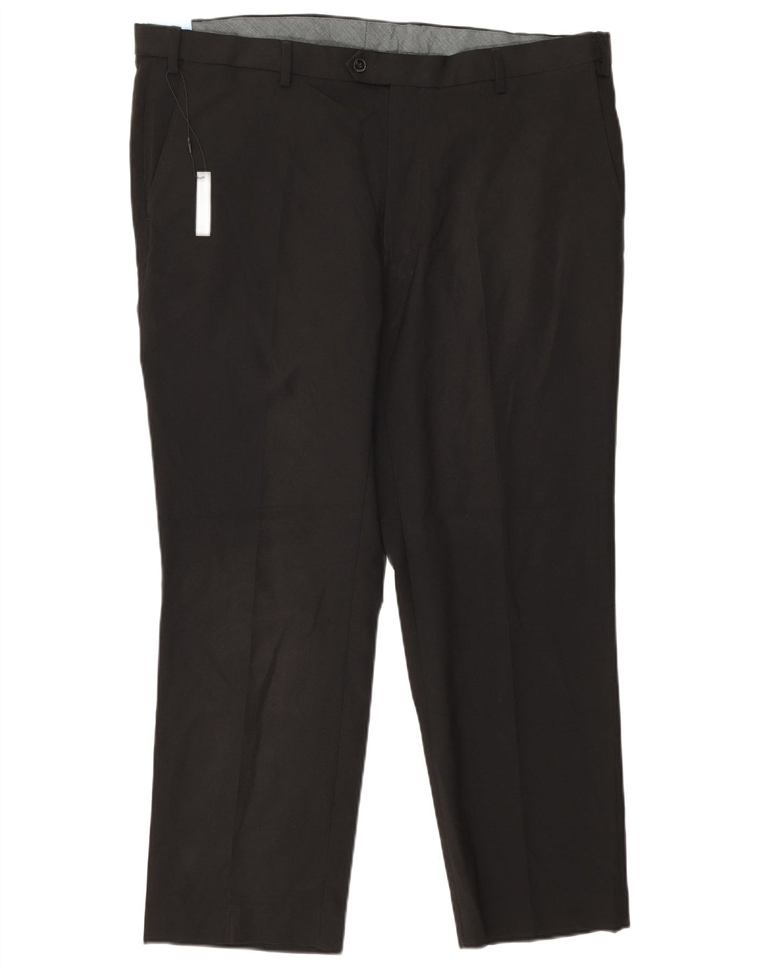 Męskie spodnie garniturowe Marks & Spencer Regular Straight W42 L29 Czarny poliester