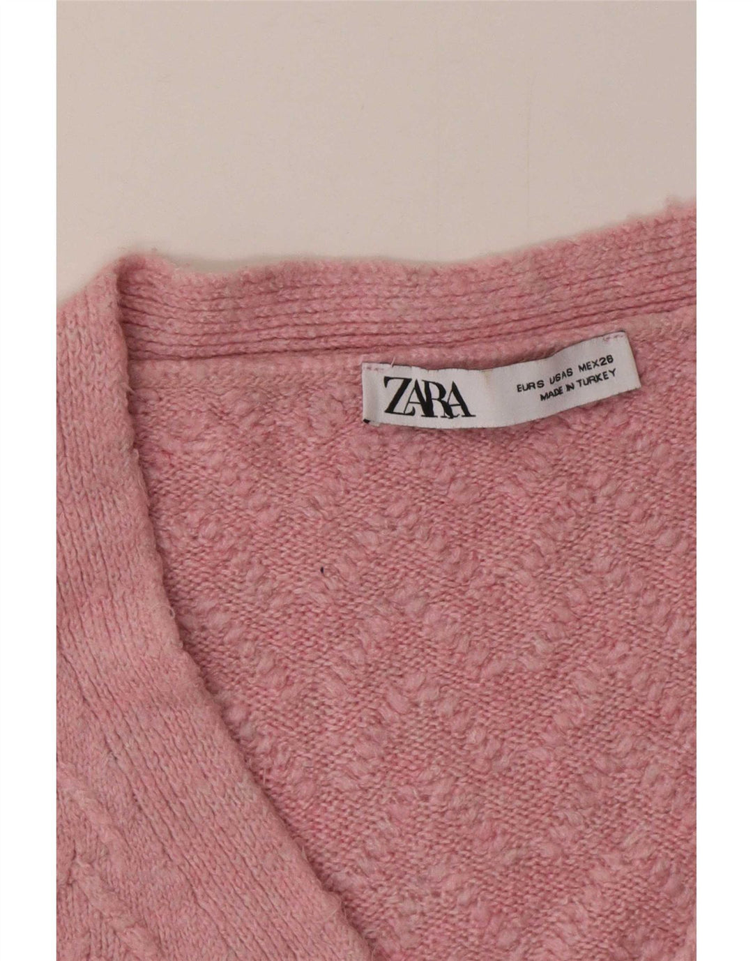 Damski sweter oversize Zara UK 10, mały, różowy