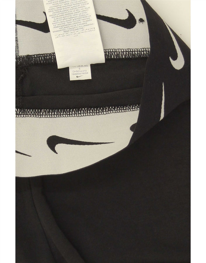 Damskie legginsy Nike Graphic UK 8, małe, czarne, bawełniane