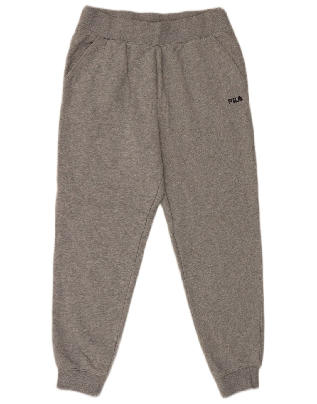 Męskie spodnie dresowe Fila Joggers, duże, szare, nakrapiane, bawełniane