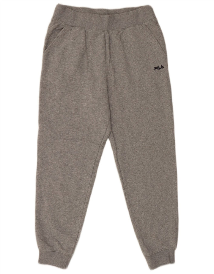 Męskie spodnie dresowe Fila Joggers, duże, szare, nakrapiane, bawełniane