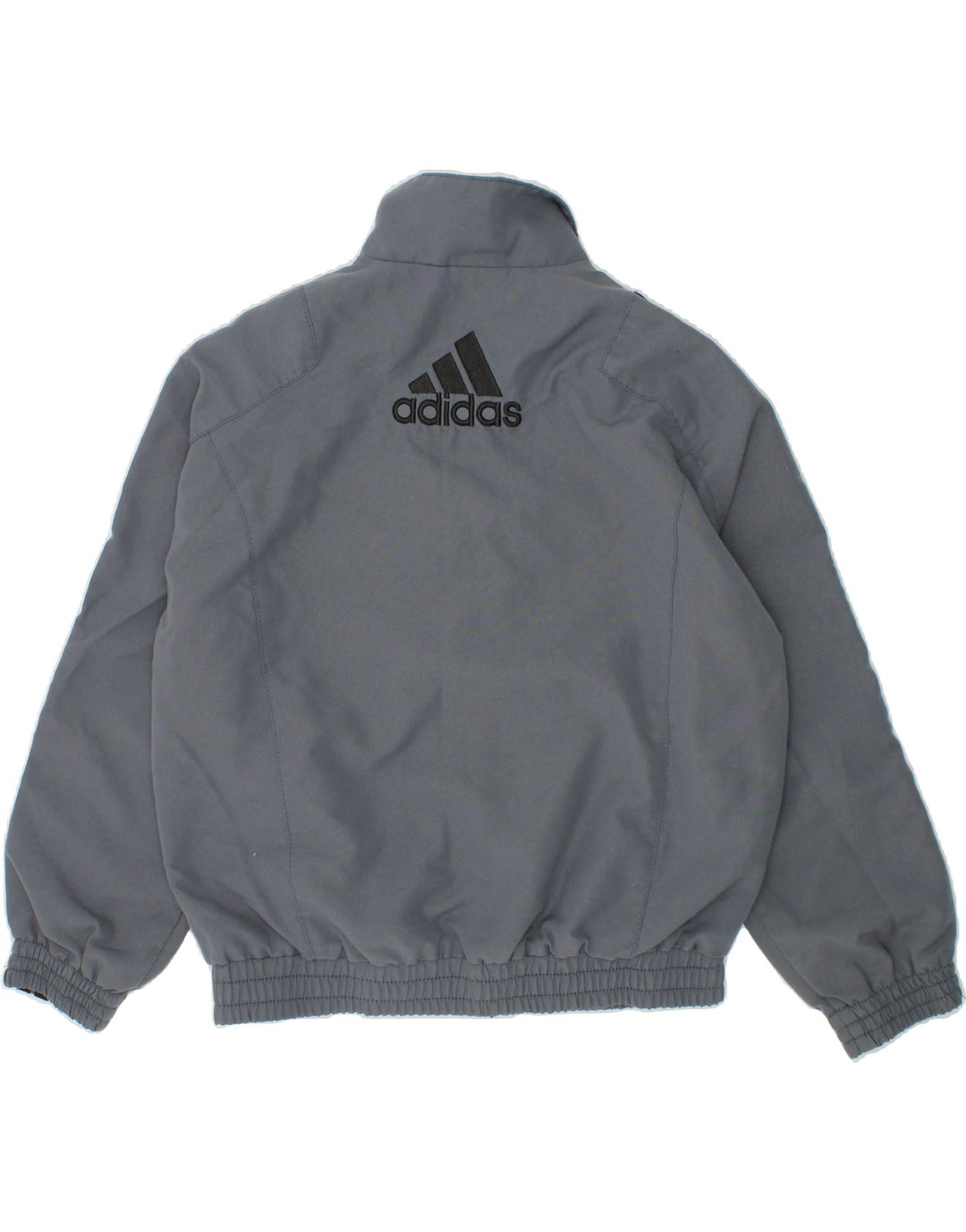 ADIDAS Boys Graphic Tracksuit Top Jacket 5-6 Years Grey Polyester Vintage Adidas and Second-Hand Adidas from Messina Hembry 