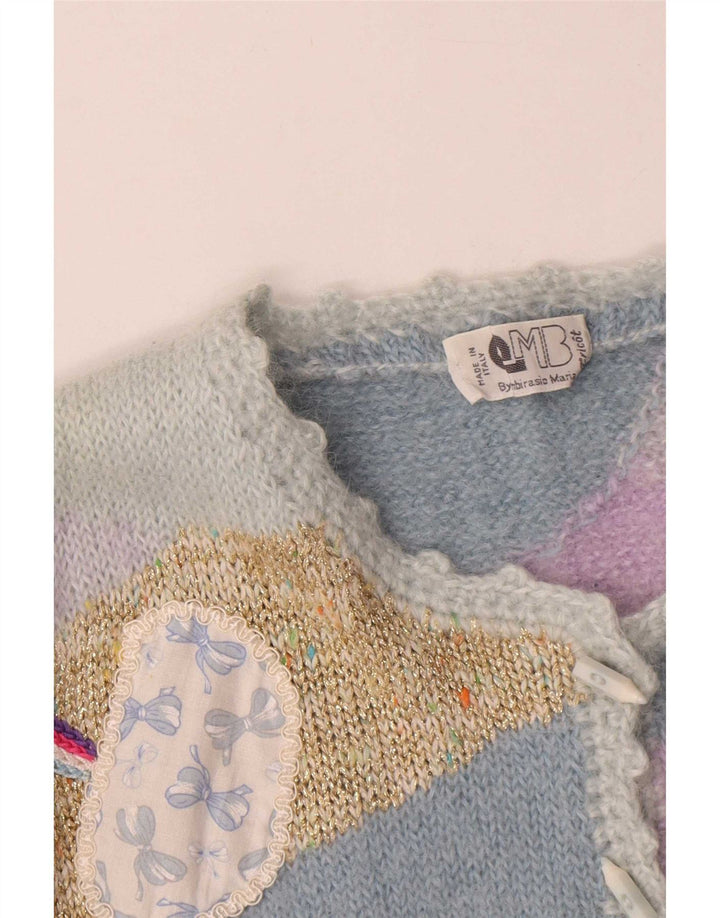 Sweter damski w stylu vintage, UK 14, średni, wielobarwny nowość