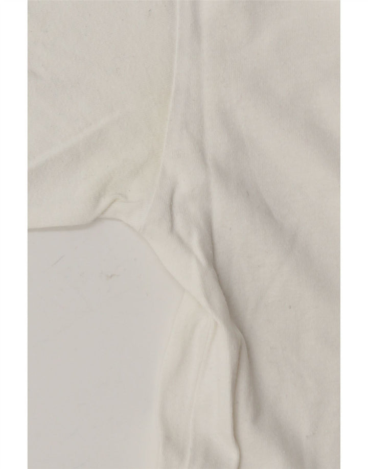 Męski T-shirt z grafiką KAPPA, mały, biały, bawełniany
