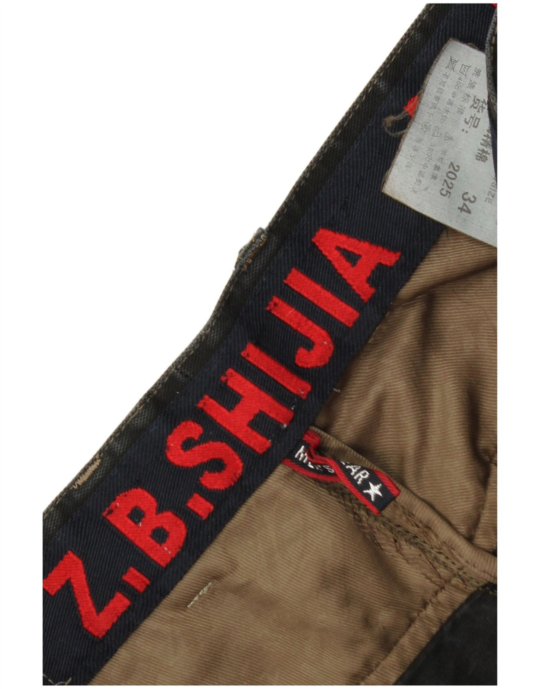 Męskie proste spodnie chino w stylu vintage W34 L31 czarne